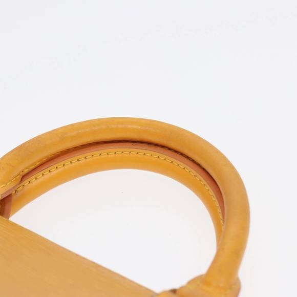 LOUIS VUITTON Epi Sac Triangle Hand Bag Yellow M52099 LV Auth 87952 - Picture 8 of 16